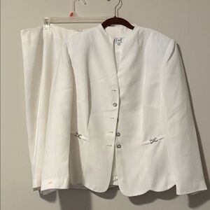 Emily Designs Elegant White Blazer
